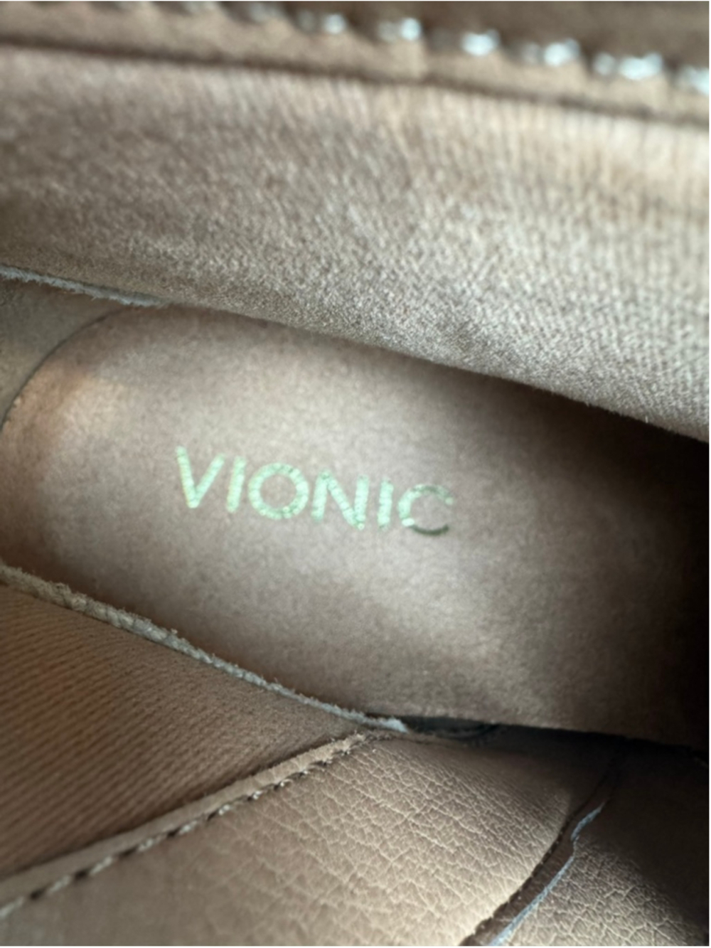 Vionic Trinity Black Ankle Boots/Booties Size 8 with Gold Buckle Block Heel - Picture 8 of 9